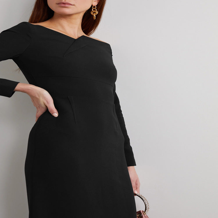Damen Schulterfreies Midikleid im taillierten Etuikleid‑Schnitt Echoarchiv