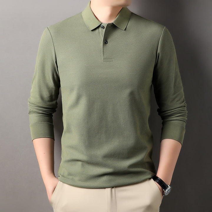 Herren Poloshirt mit langem Arm aus atmungsaktivem Funktionsmaterial Echoarchiv