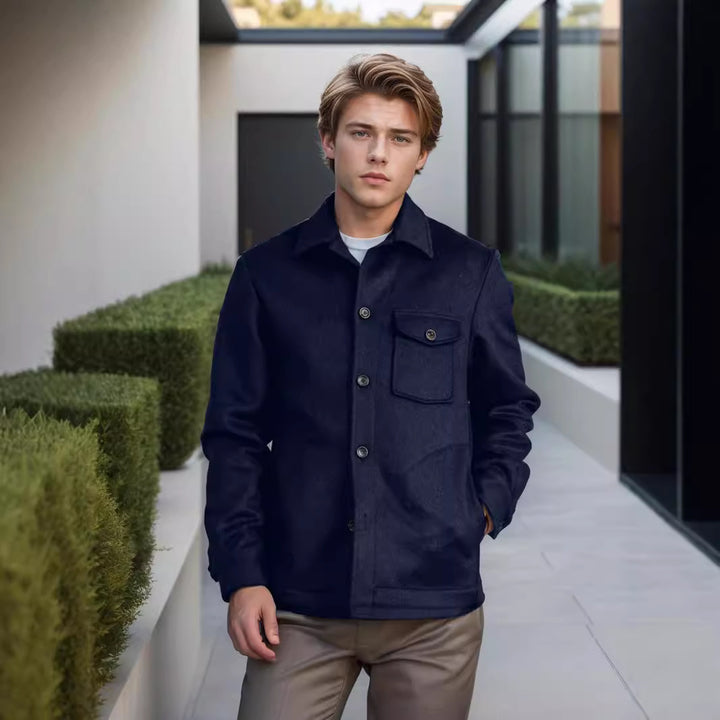 Herren Wolljacke im stilvollen Vintage-Look Echoarchiv