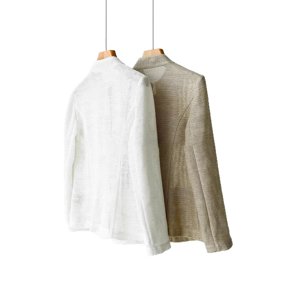 Damen Modische Boucléjacke mit praktischen Taschen Echoarchiv