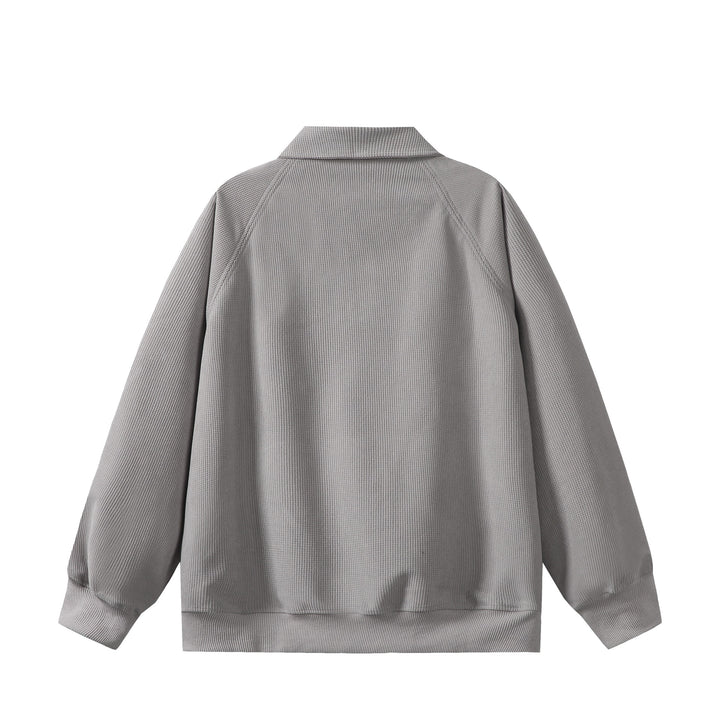 Unisex Halbzip‑Sweatshirt mit Waffelstruktur und Kängurutasche Echoarchiv