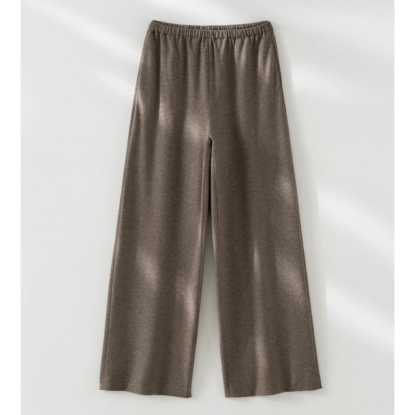Damen Weite Feinstrick-Loungehose mit elastischem Bund Echoarchiv