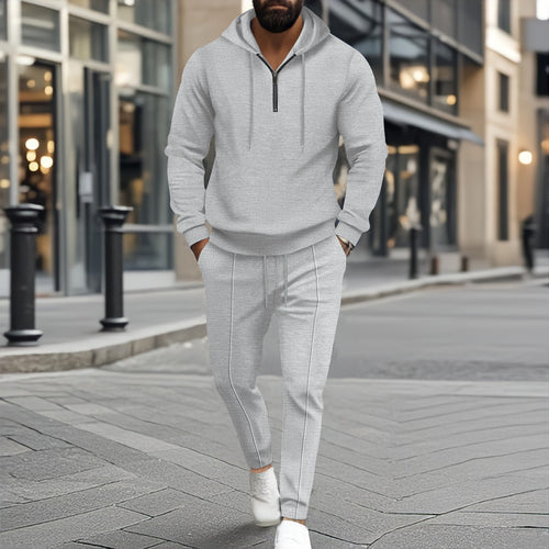 Herren sportliches Hoodie-Set mit Reißverschluss und Bequemlichkeit Echoarchiv