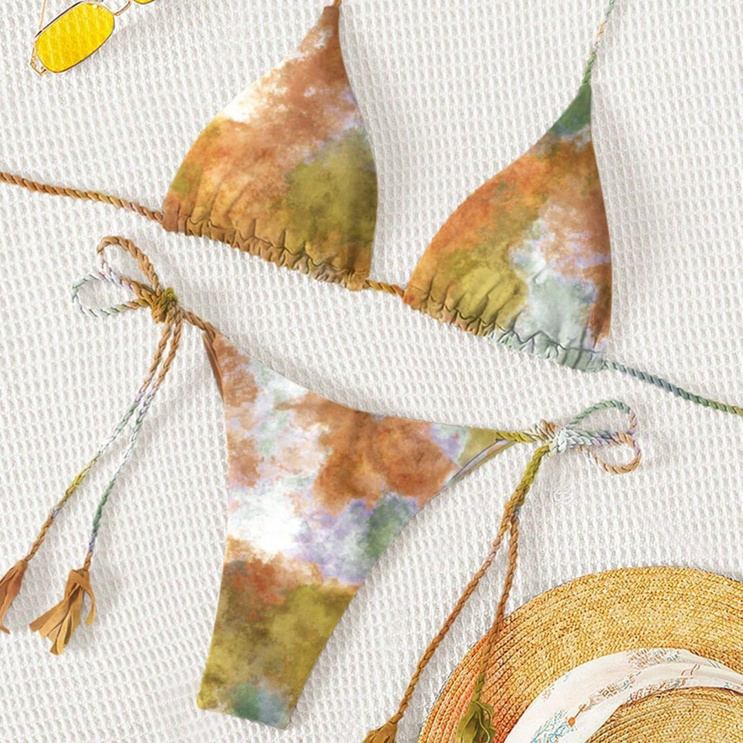 Damen Triangel-Bikini mit nachhaltigem Baumwollmix Echo Archiv