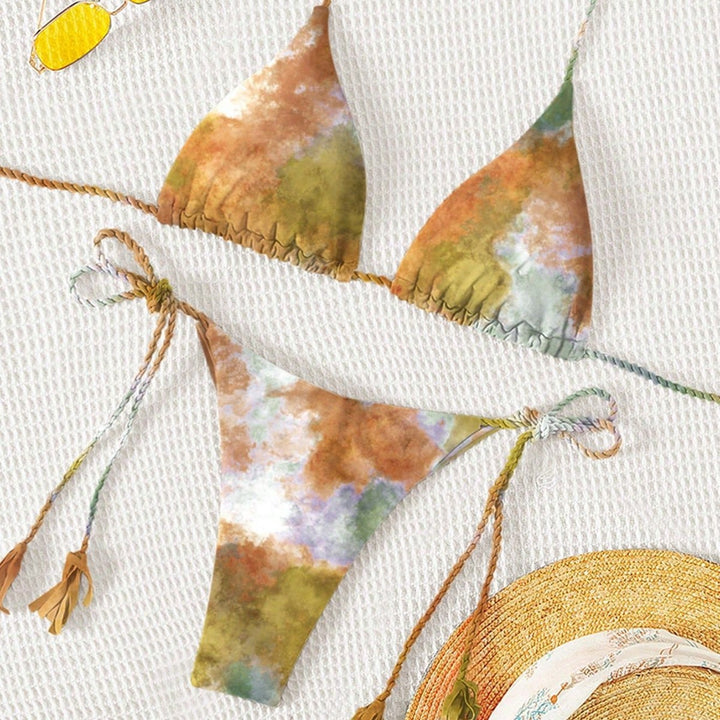 Damen Triangel-Bikini mit nachhaltigem Baumwollmix Echo Archiv