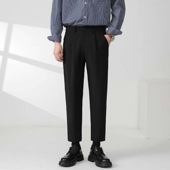 Herren Elegante Anzughose mit Struktur