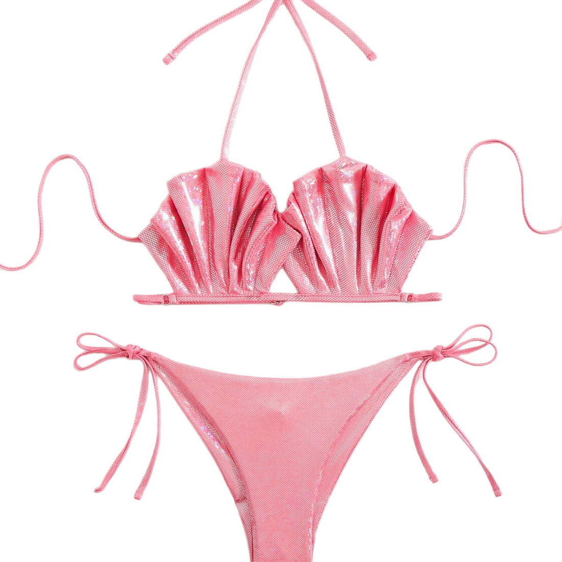 Damen modisches Bikini-Set mit voluminösem Rüschendesign – Maréssa