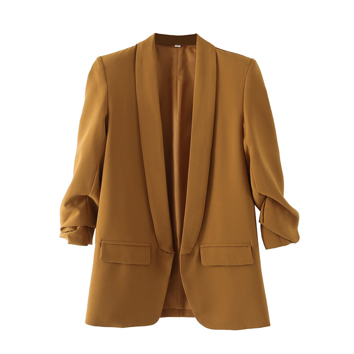 Damen nan taillierter Blazer mit Schalkragen und dreiviertelärmeln Echo Archiv
