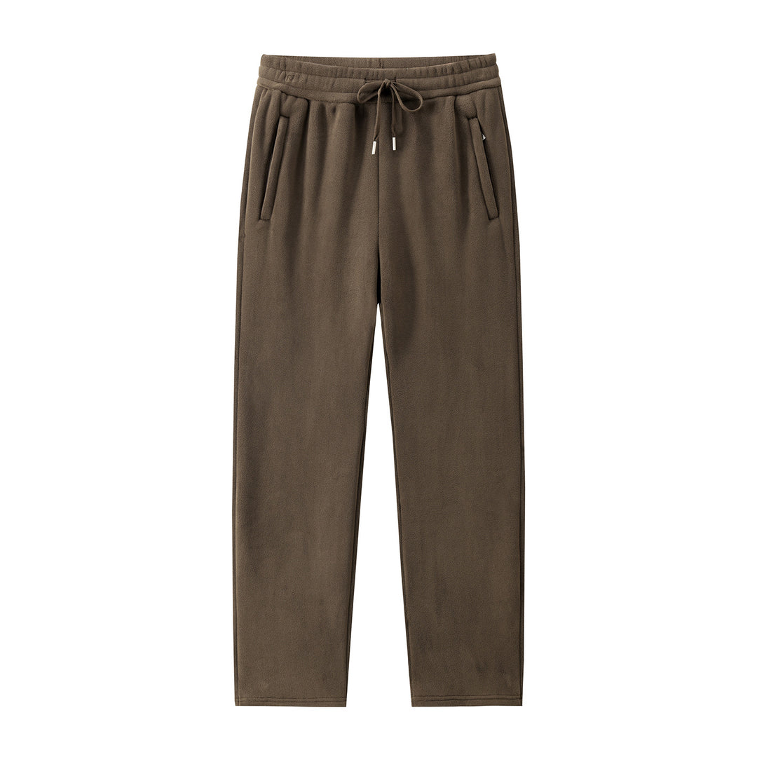 Herren Fleece-Jogginghose mit elastischem Bund, Kordelzug und gerippten Bündchen Echoarchiv