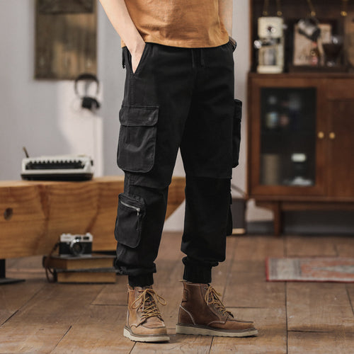Herren Cargo-Joggerhose im Utility-Workwear-Stil mit Tunnelzugbund, elastischen Bündchen und Multifunktionstaschen Echo Archiv