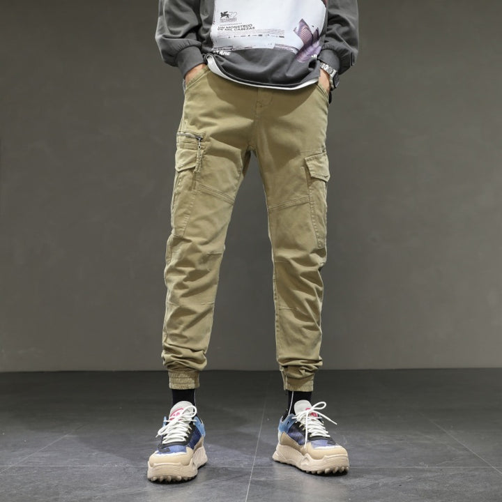 Herren moderne Cargohose mit elastischem Bund und praktischen Taschen Echoarchiv