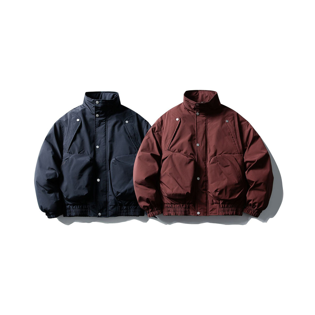 Herren Kurzboxy Thermo‑Bomber mit hohem Stehkragen und aufgesetzten XXL‑Taschen Echoarchiv