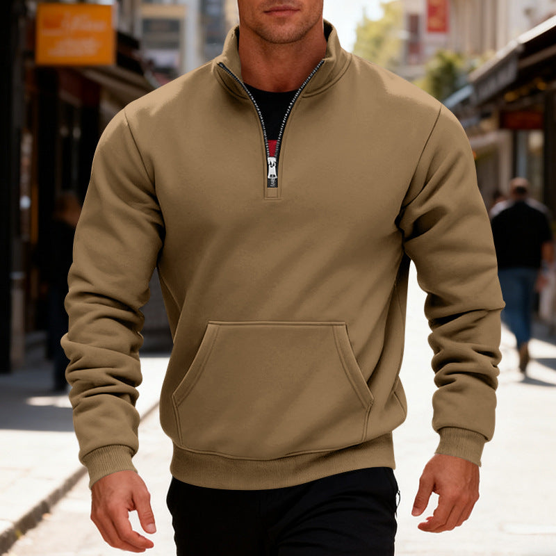 Herren Fleecejacke mit halbem Reißverschluss Echoarchiv