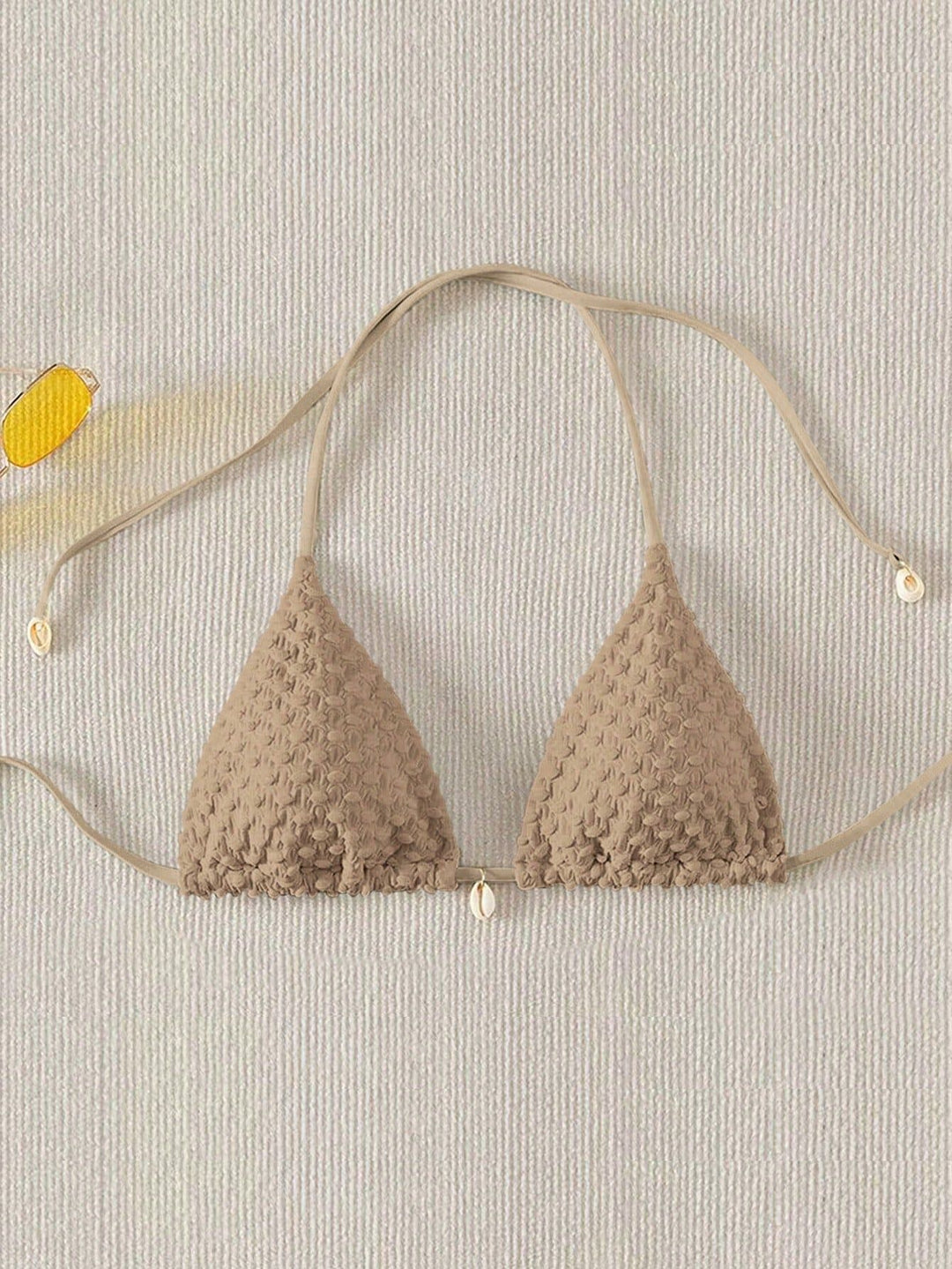 Damen Triangel-Bikinioberteil mit strukturierter Textur Echo Archiv