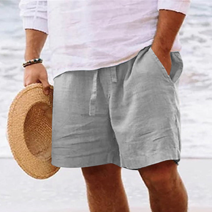 Herren lässige Leinen-Shorts mit praktischen Seitentaschen Echoarchiv