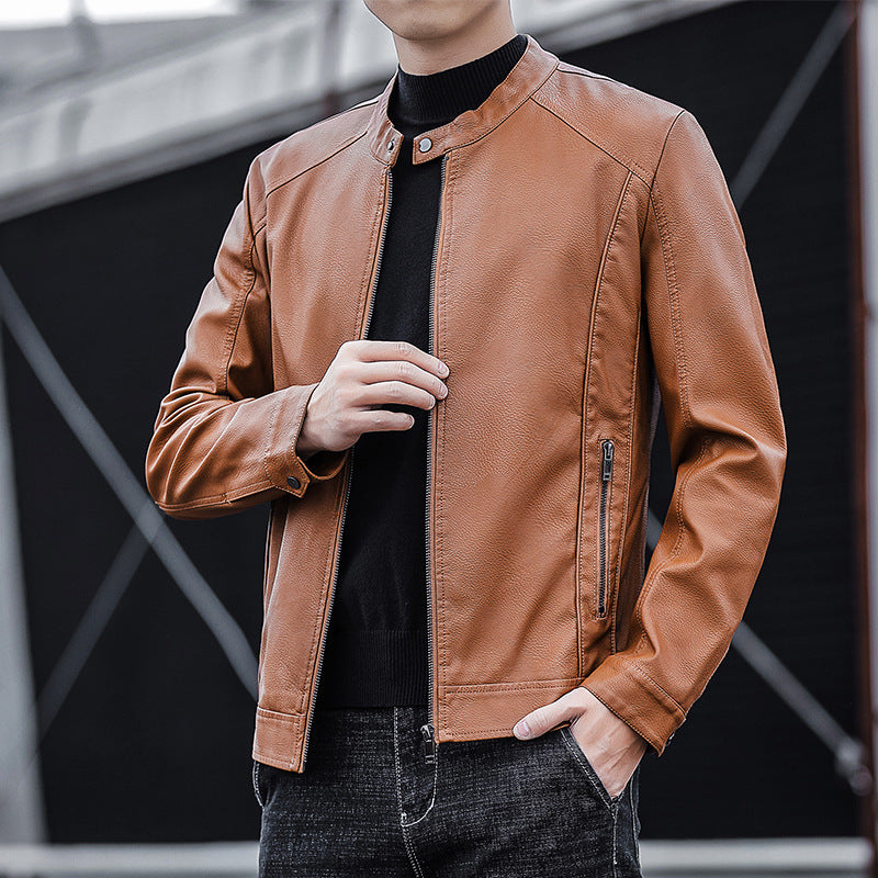 Herren Moderne Kunstlederjacke Echo Archiv
