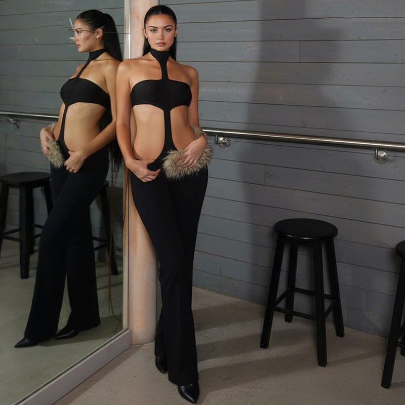Damen Modischer Cut-Out Body Echo Archiv