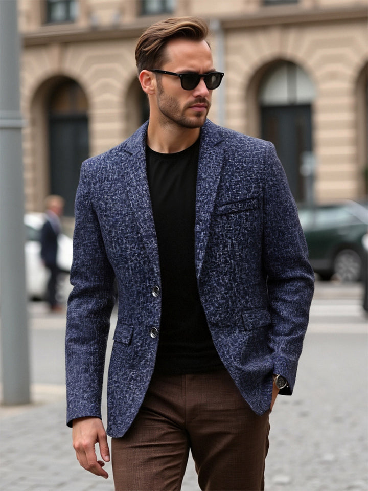 Herren strukturierter Casual Blazer Echoarchiv