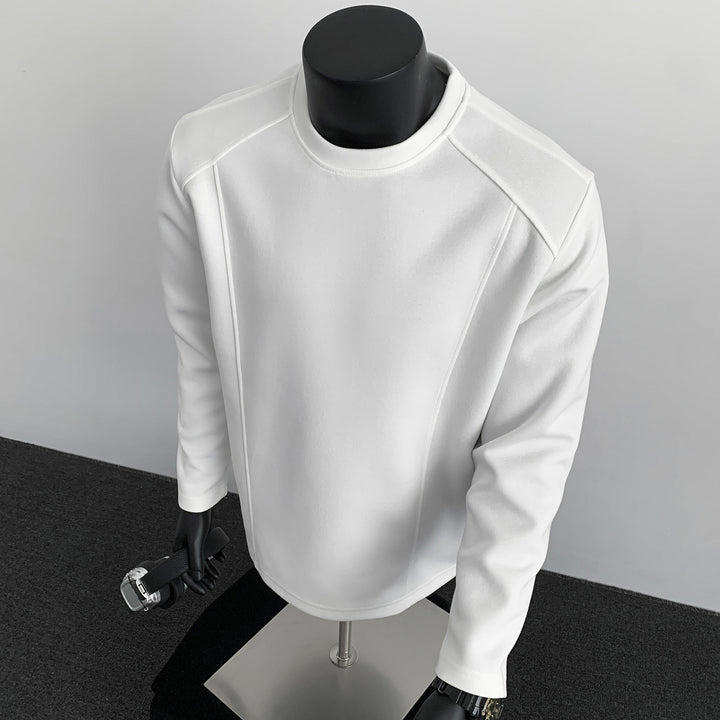 Herren Sweatshirt mit strukturierten Nahtdetails und Rundhalsausschnitt Echo Archiv