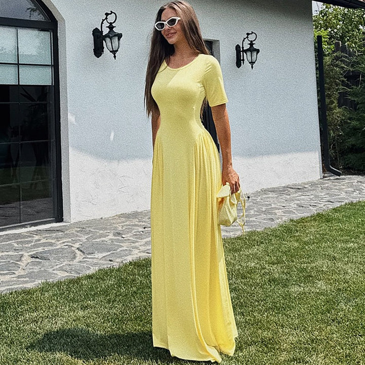 Damen Elegantes Maxikleid mit geschmeidiger Passform Echo Archiv