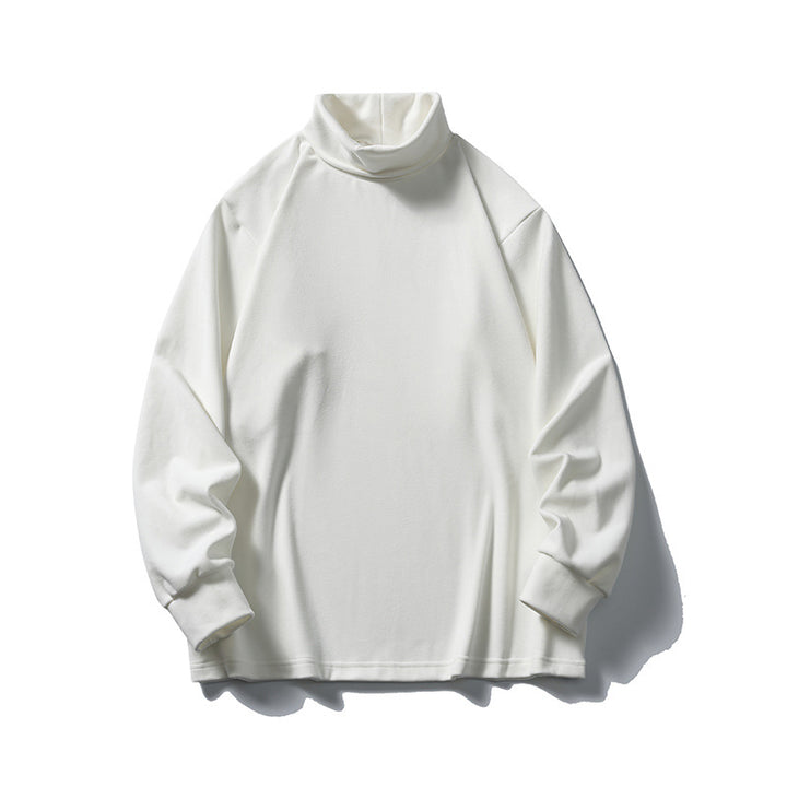 Unisex Oversize-Halbrollkragenpullover aus feinem Jersey mit Raglanärmeln und gerippten Bündchen Echo Archiv