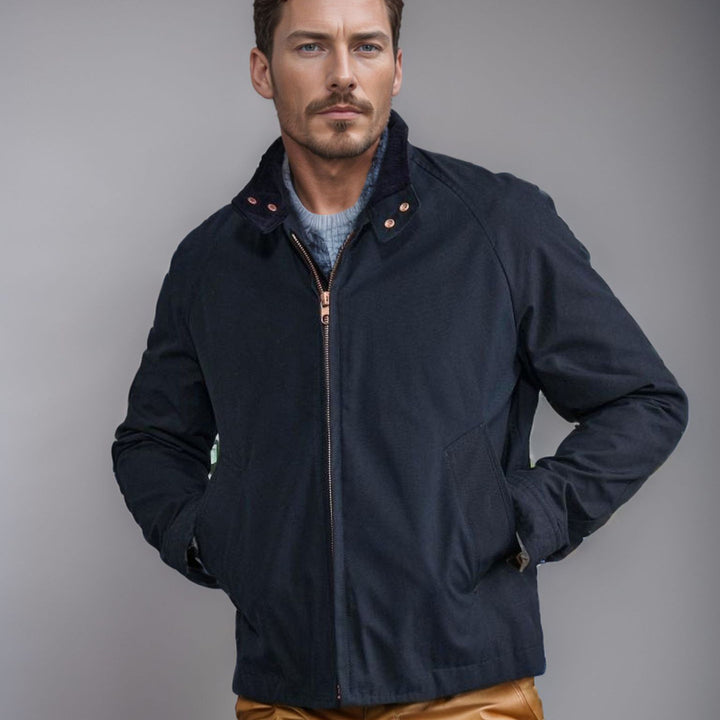 Herren sportliche Utility-Jacke mit wärmendem Innenfutter und stylischem Kragen Echoarchiv
