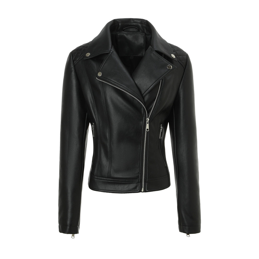 Damen Trendige Bikerjacke mit Steppdetails Echo Archiv