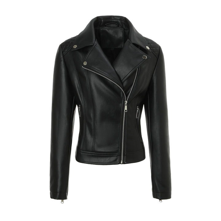 Damen Trendige Bikerjacke mit Steppdetails Echo Archiv