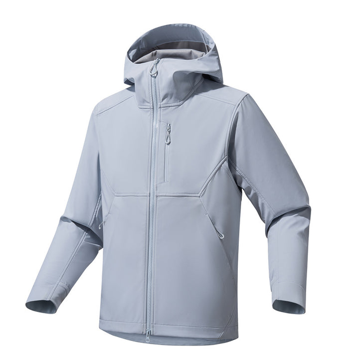 Herren Technische Softshell-Hoodiejacke mit Kapuze, winddichter Membran und ergonomischem Schnitt Echo Archiv