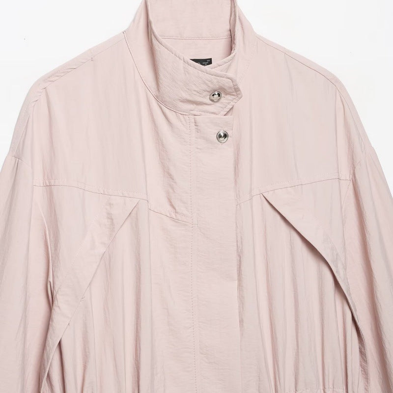 Damen leichter Oversize-Parka mit Tunnelzugtaillierung und Ballonärmeln Echo Archiv