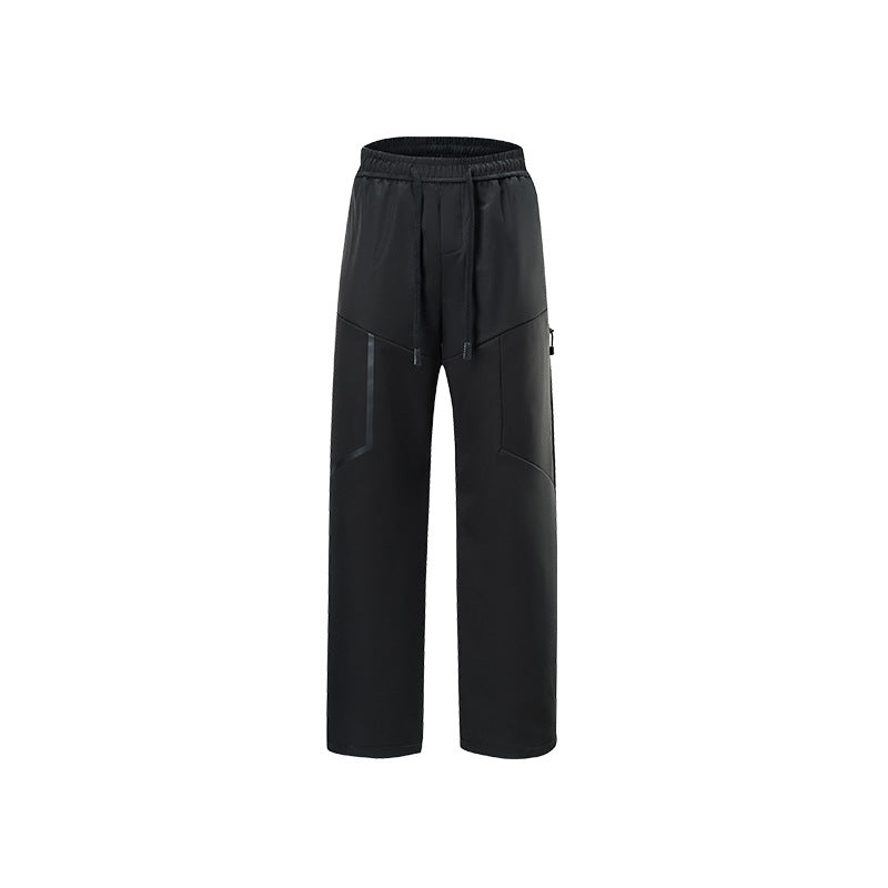 Herren Atmungsaktive Softshell-Cargo-Hose mit Tunnelzugbund, Zipper-Seitentasche und geradem Schnitt Echo Archiv