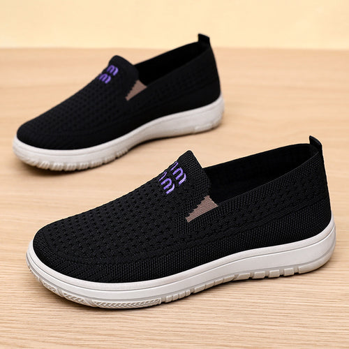 Damen nan nahtloser Strick-Slipper mit elastischem Einstieg und orthopädischer Memory-Fußbett-Stütze Echo Archiv