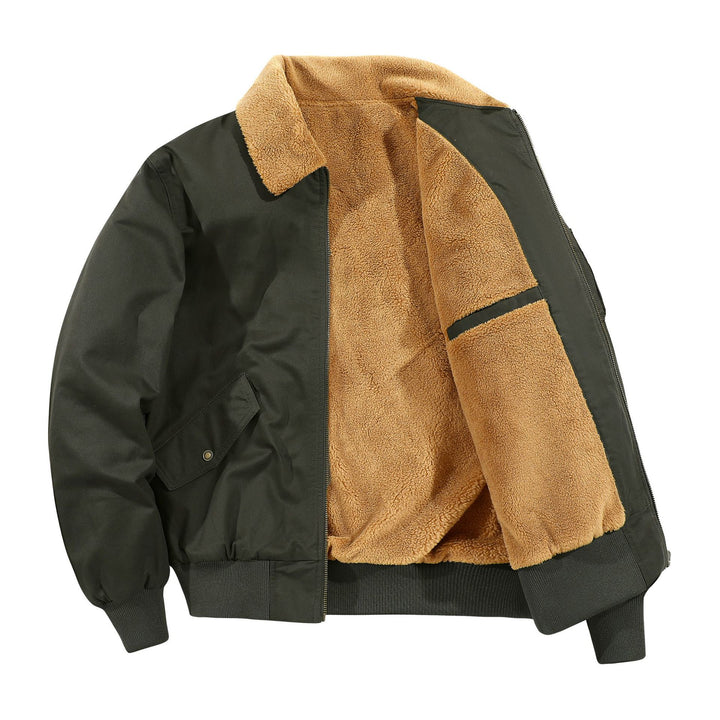Herren lässige Bomberjacke mit weichem Innenfutter und praktischen Taschen Echoarchiv