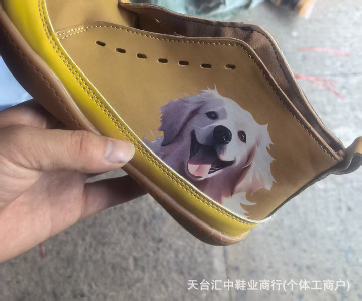 Damen nan knöchelhohe Sneaker mit niedlichem Katzenmotiv Stickerei und ergonomischem Komfortfußbett Echo Archiv