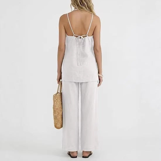 Damen Leichte und luftige Sommerhose mit Tanktop Echo Archiv