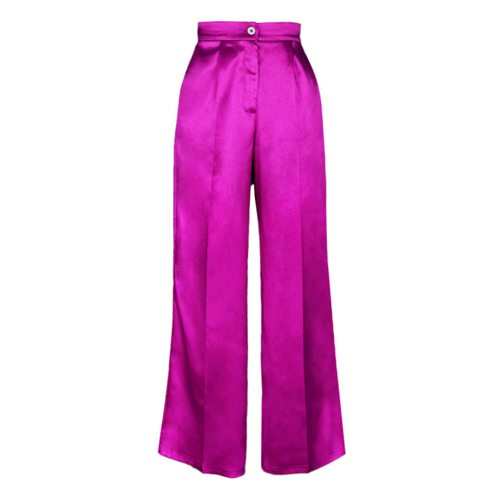 Damen elegante weite Satin-Hose Echo Archiv