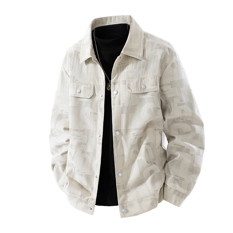 Herren Modische Jacke mit Schlaufen Kragen Echo Archiv