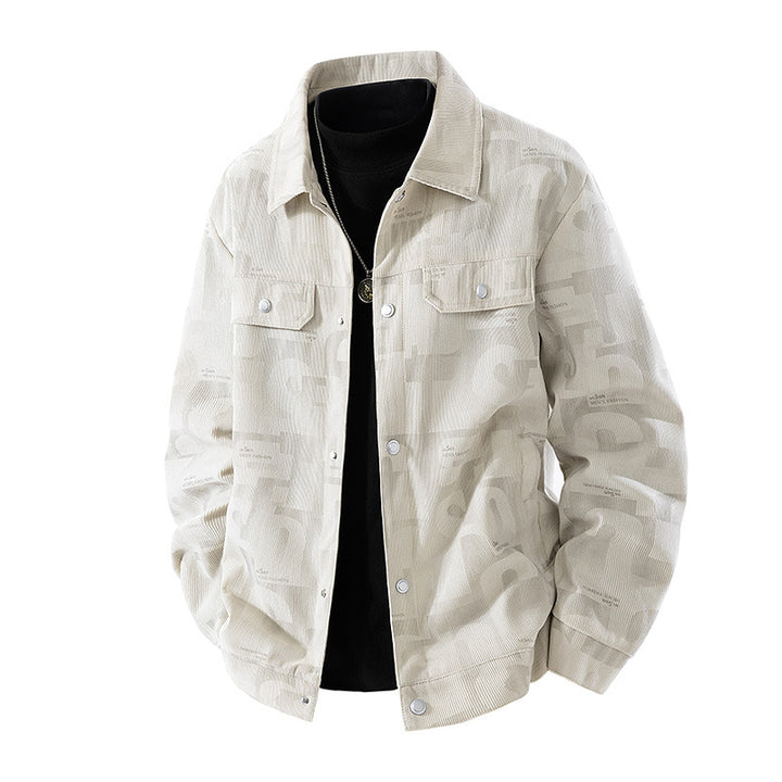 Herren Modische Jacke mit Schlaufen Kragen Echo Archiv