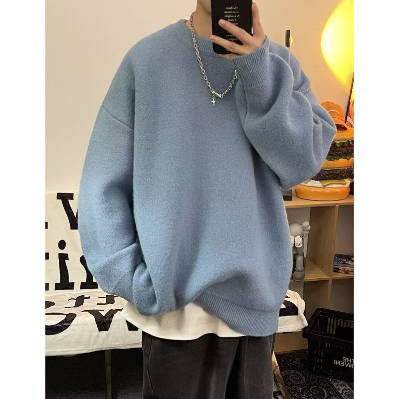 Herren Lässiger Oversized Pullover Echoarchiv