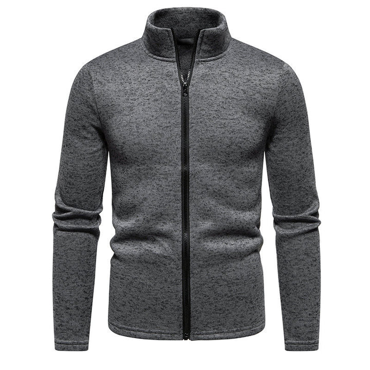 Herren Fleecejacke mit hohem Kragen und praktischem Reißverschluss Echoarchiv