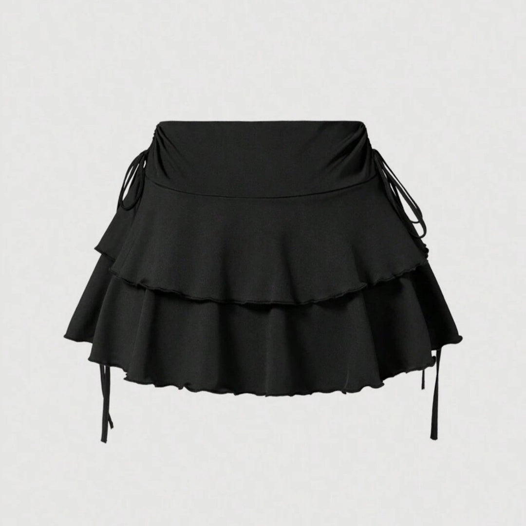 Damen Sommerliches Crop-Top und Mini-Rock Set Echo Archiv