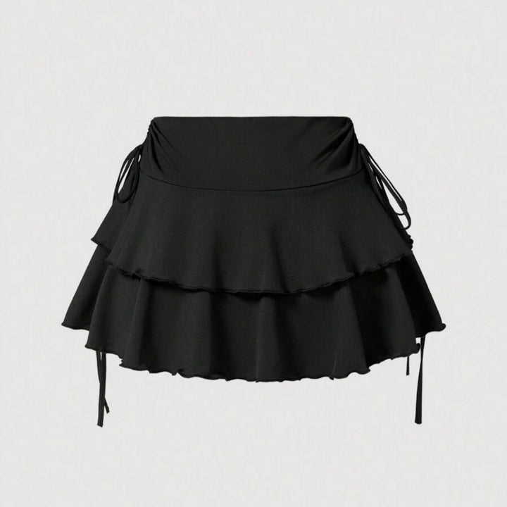 Damen Sommerliches Crop-Top und Mini-Rock Set Echo Archiv