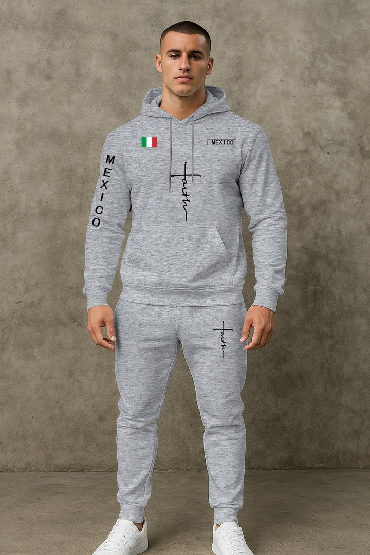 Herren Sport Hoodie und Jogginghose Set Echoarchiv