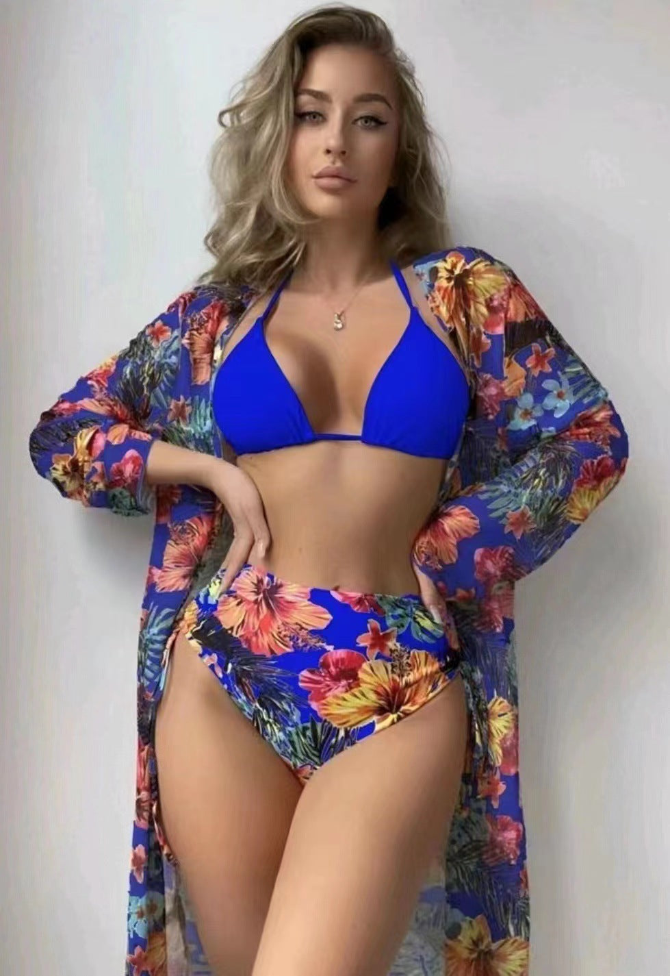 Damen modisches Bade-Set mit stylischem Kimono Echo Archiv