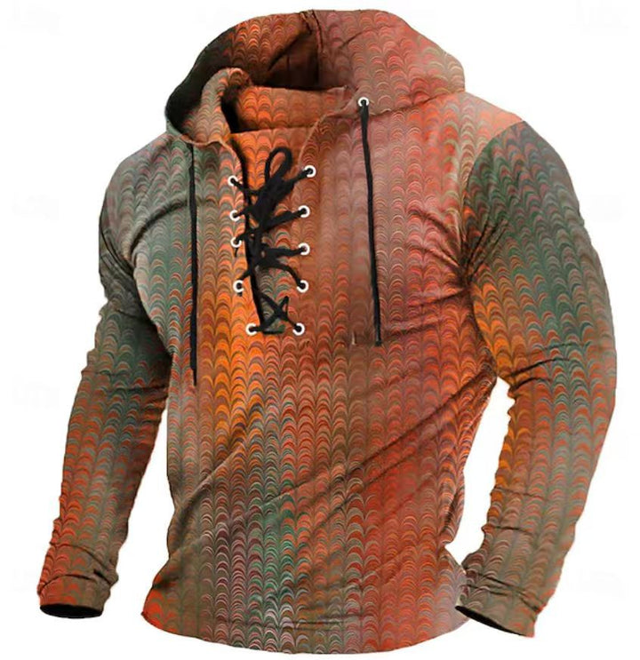 Herren Hooded Sweatshirt mit innovativem Wabenmuster Echoarchiv