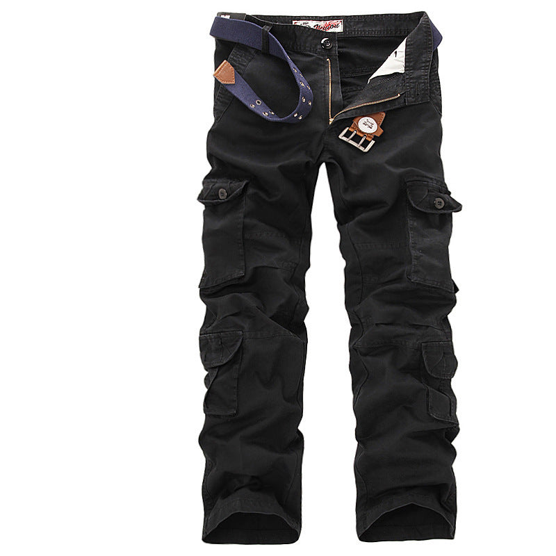 Herren Multifunktionale Cargo-Hose mit verstellbarem Bund und zahlreichen Taschen Echoarchiv