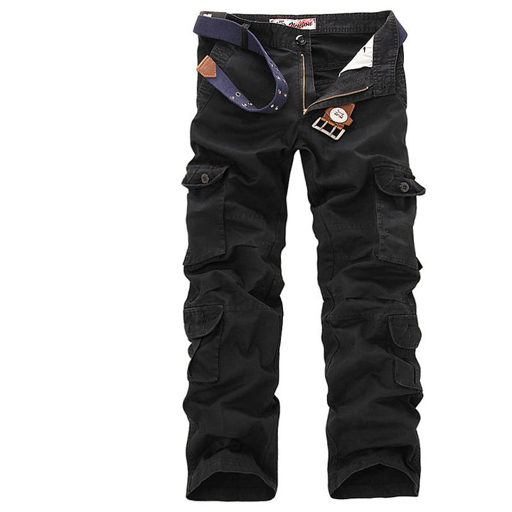 Herren Multifunktionale Cargo-Hose mit verstellbarem Bund und zahlreichen Taschen Echoarchiv