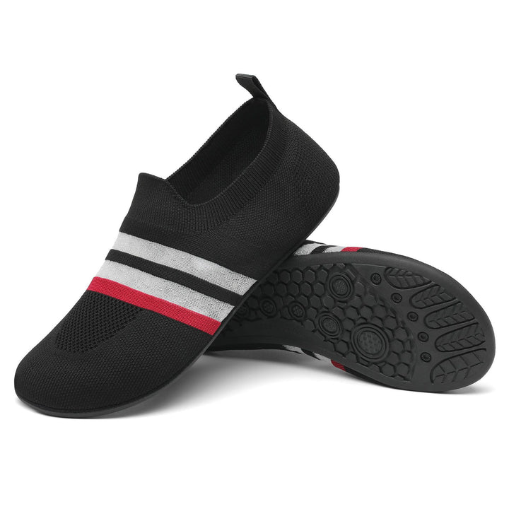 Damen nan ultra-flexibler Strick-Ballerina mit sockenähnlichem Schaft, elastischem Einstieg und rutschfester Flexsohle Echo Archiv