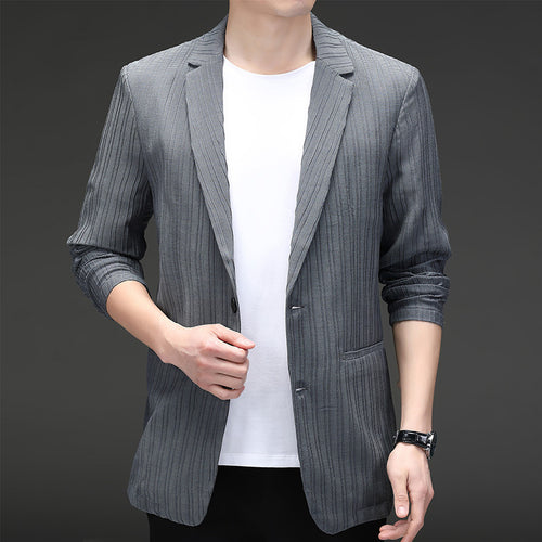Herren eleganter Blazer mit strukturiertem Design und lässigem Schnitt Echoarchiv