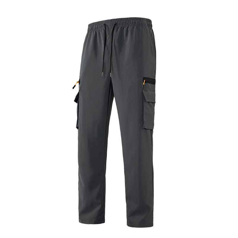 Herren Atmungsaktive Cargo-Loungehose mit Elastikbund, Kordelzug & Multifachtaschen Echo Archiv